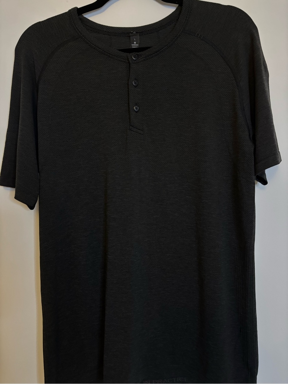 lululemon athletica Black Short-Sleeve Henley